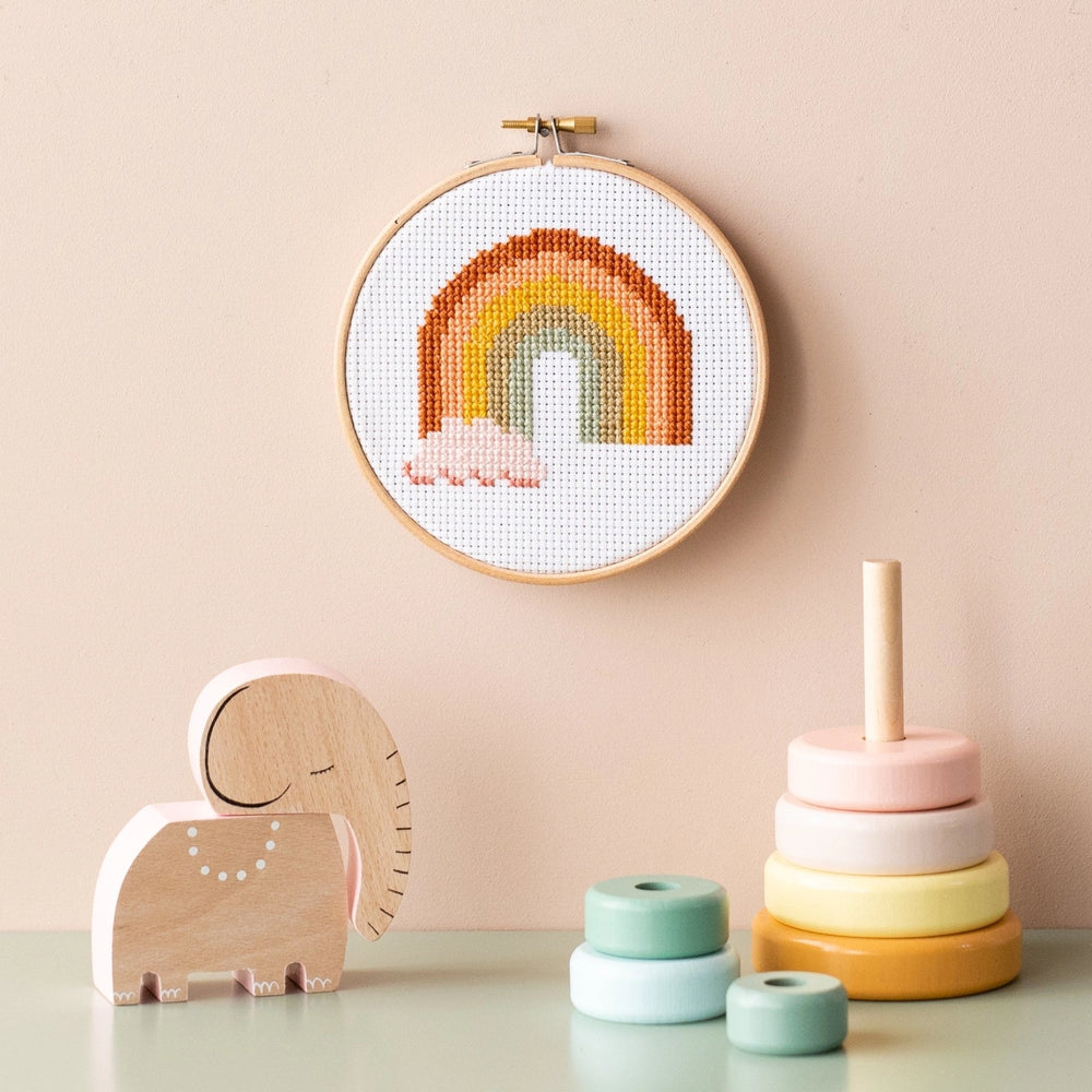 Modern Embroidery Kit - Rainbow