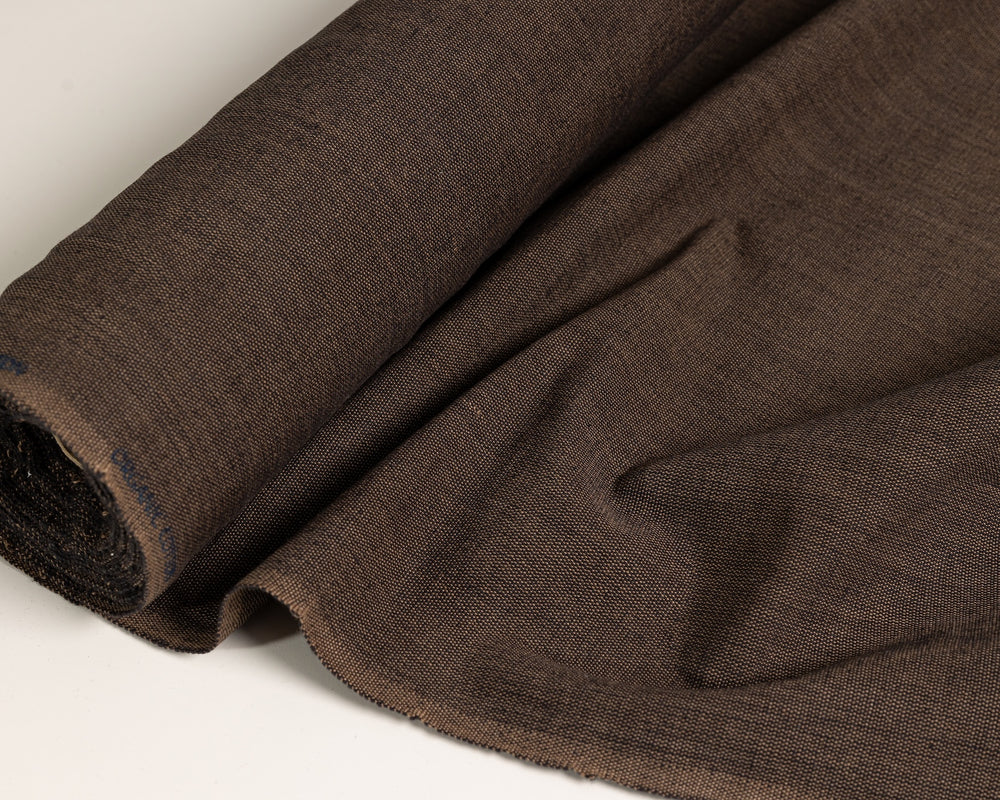 Organic Cotton Dunweave - Black/Brown