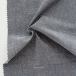 Everyday Chambray- Indian Cotton- Obsidian