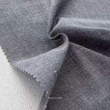 Everyday Chambray- Indian Cotton- Obsidian