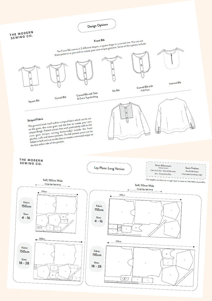 Modern Sewing Company - French Smock - PDF Pattern