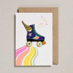 Iron-On Patch Greetings Card - Roller Skate