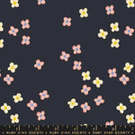 Cotton Poplin Print - Favourite Flowers by Ruby Star - Blossom - Soft Black