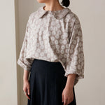 Japanese Cotton Jacquard - Beige Spots