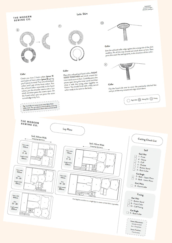 Modern Sewing Company - Leila Shirt - PDF Pattern