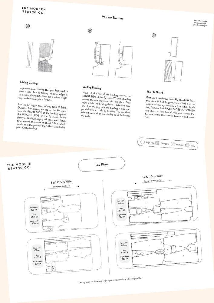 Modern Sewing Company - Worker Trousers Mens - PDF Pattern