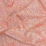 Luxury Printed Cotton Lawn - Nimbus - Pink & Orange