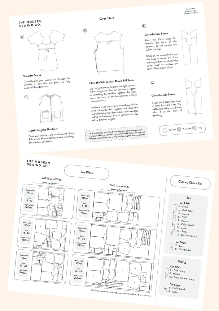 Modern Sewing Company - Over Shirt - PDF Pattern