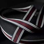 Stripe Strap Webbing 40mm - Trinian Merlot