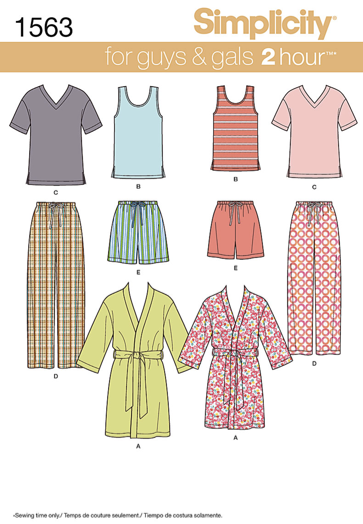 XS-XL Elastic Waist Pants PDF Sewing Pattern Women Pajama Style