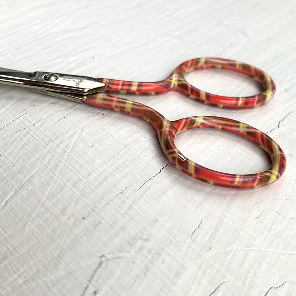 Tartan Embroidery Scissors 9cm