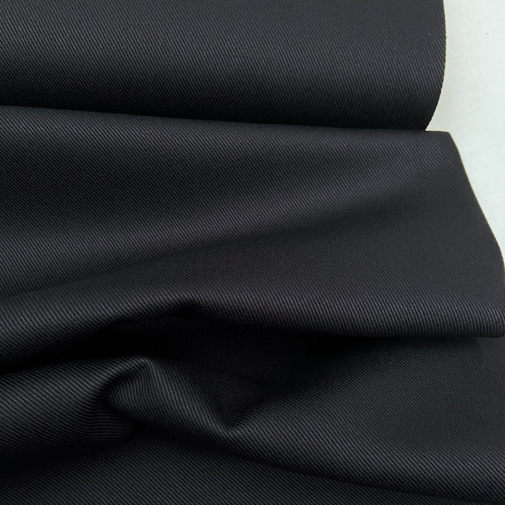 Cotton Twill Fabric - Black – Stitches