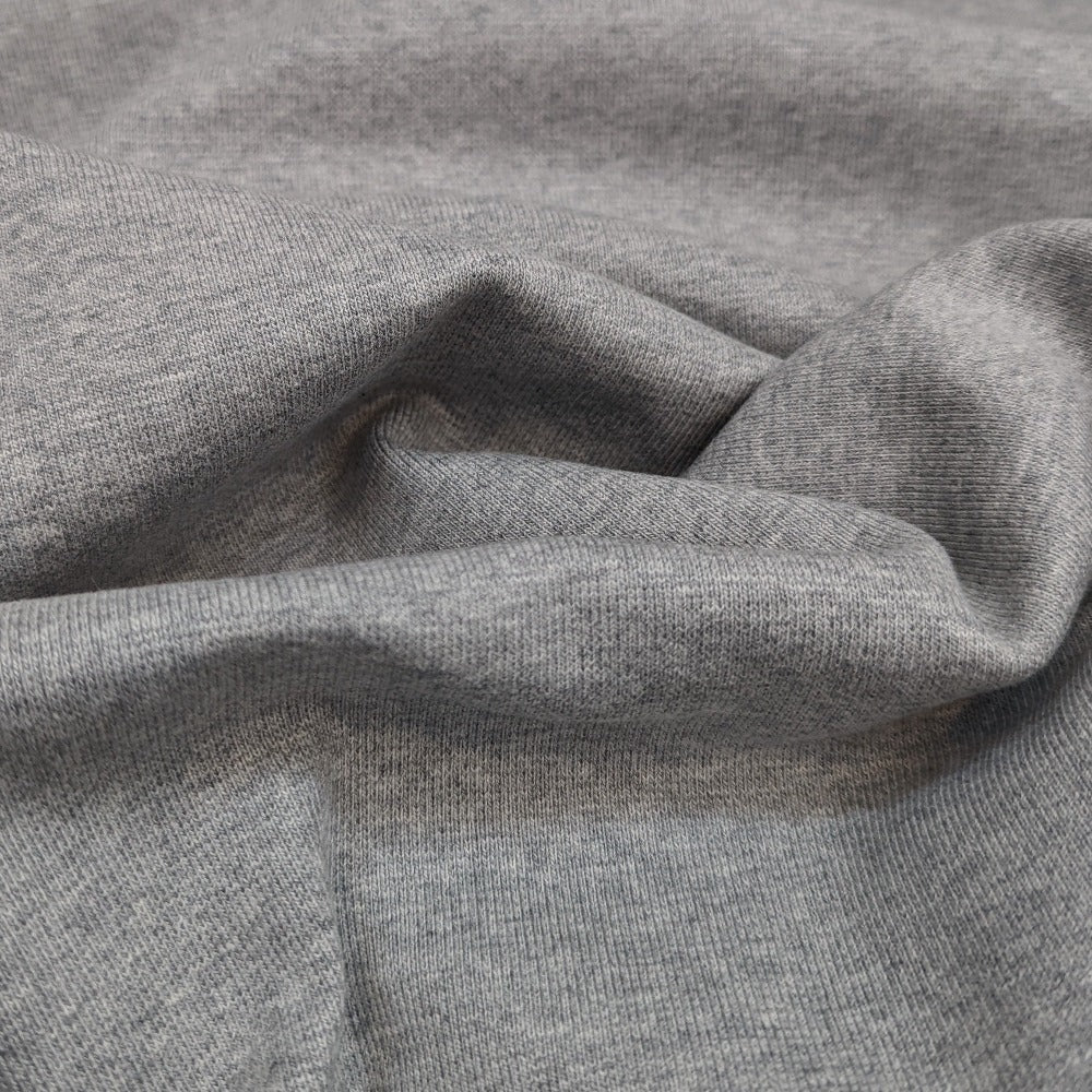 Organic Cotton Sweatshirt Ribbing - Grey Marl