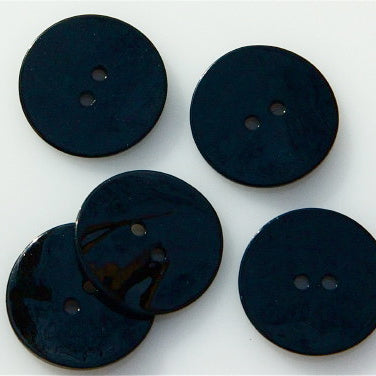 Coloured Shell Buttons Black