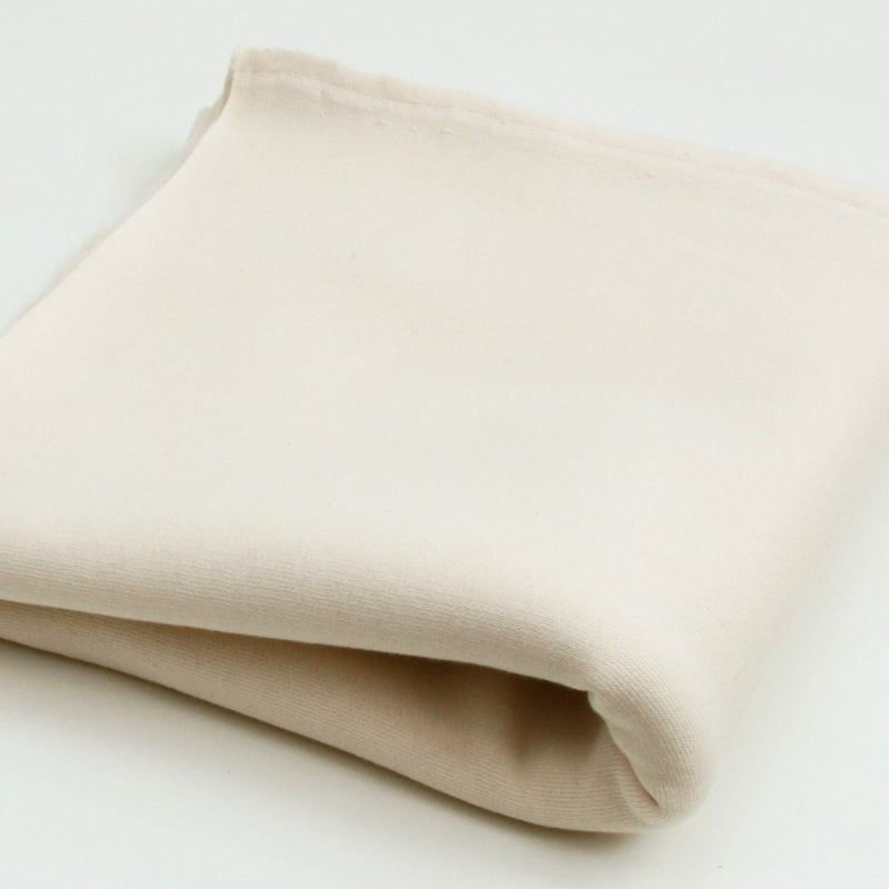 Organic Cotton Fleece - Cream, Jersey and Stretch Fabric