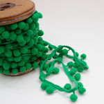 Pom Pom Edging 12mm - Emerald