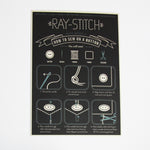 Ray Stitch Postcard - How to Sew on a Button